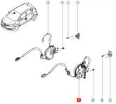 Captur Kapı Kilidi Şema